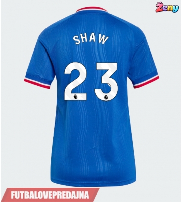 Lacne Ženy Futbalové dres Manchester United Luke Shaw #23 2026-27 Krátky Rukáv - Preč